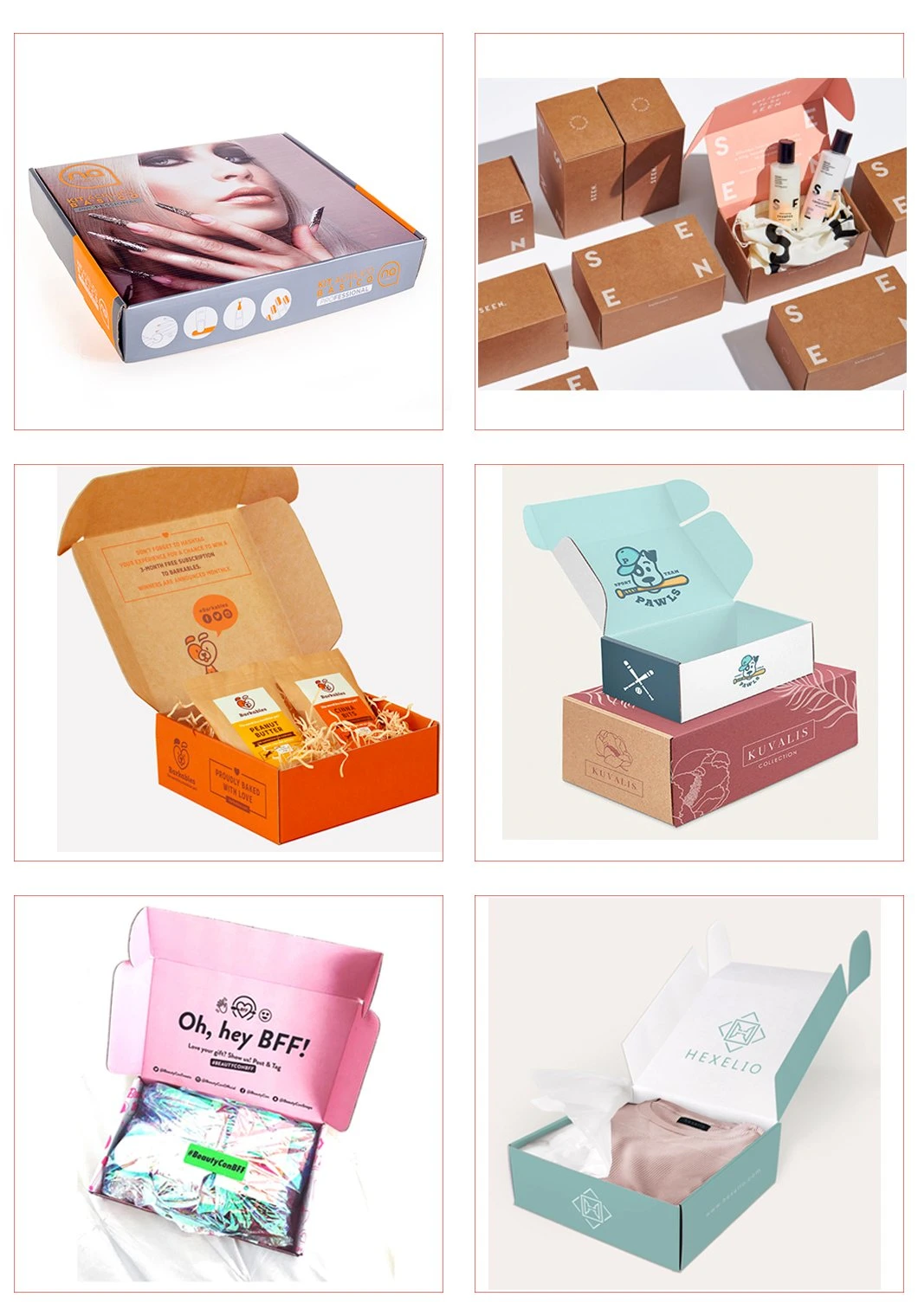 Customized Printing Shipping Boxes Packing Box Cardboard Mailer Shipping Box Custom Logo