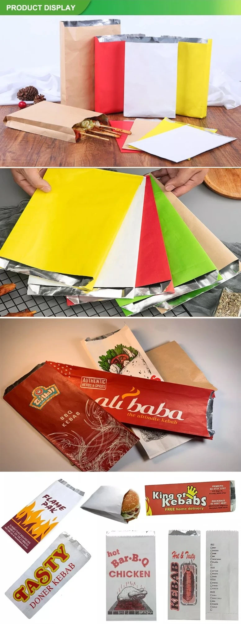 Take out Customize Aluminum Foil Foils for Roast Chicken Bag