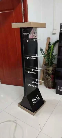 Towel Cake Paper Display Rack, Cardboard Display Stand Display Rack